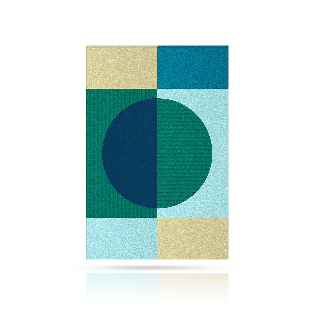 Acoustic Wall Art Panels RING 3 ocean swatch on white background Decormania eu